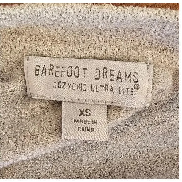 Barefoot Dreams Cozy Chic Ultra Lite Wrap Dress, Tie Belt, Soft and Cozy, Sz XS - Picture 3 of 6